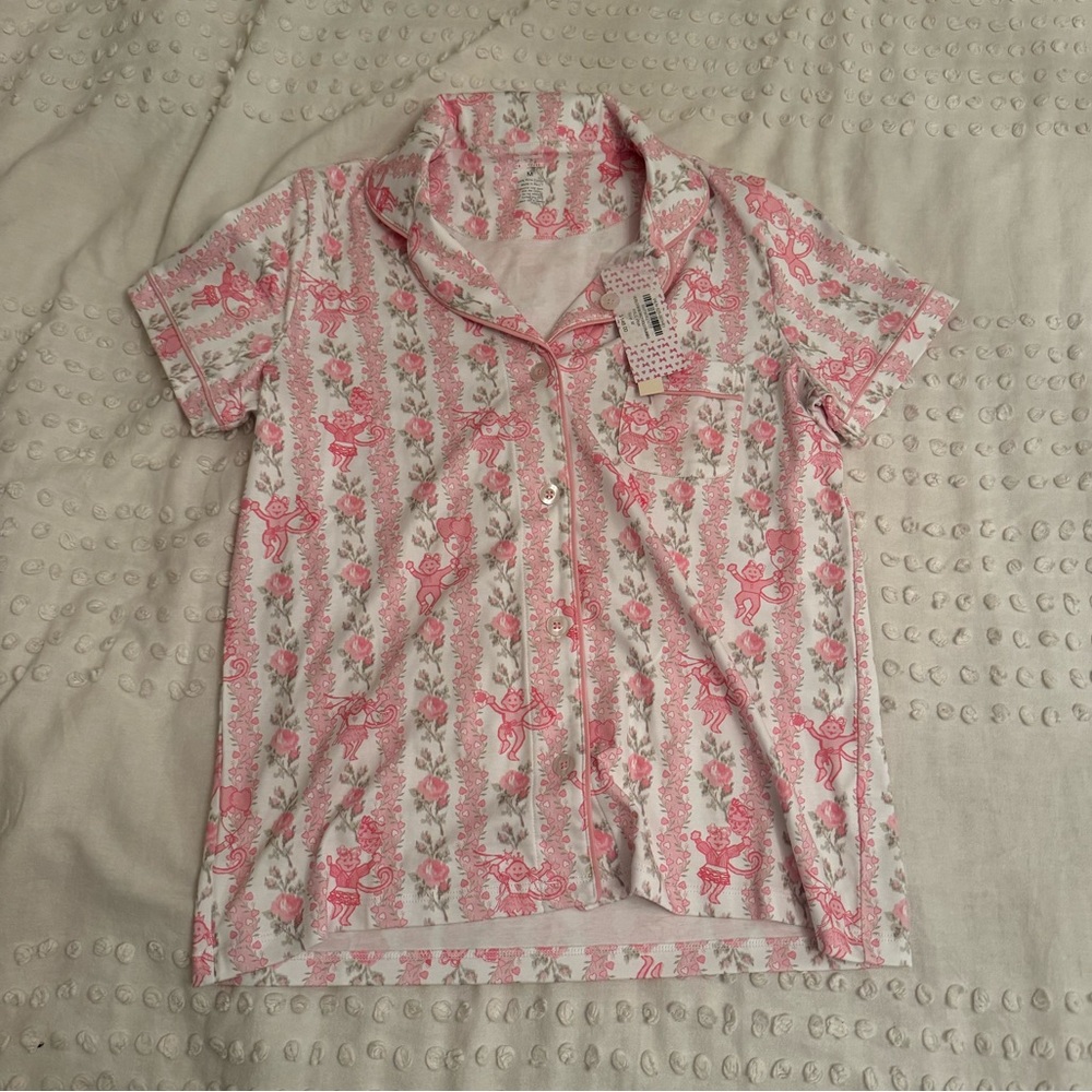 Roller Rabbit x Love Shack Fancy Pajama Set Heirloom Monkey - Picture 3 of 6